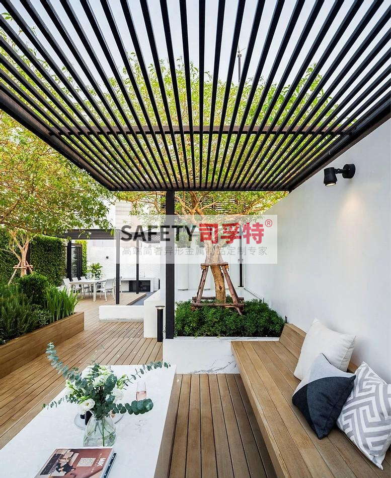 庭院景觀設(shè)計:精制不銹鋼(鋁藝)涼亭搭配智能遮陽(圖15) 庭院景觀設(shè)計:精制不銹鋼(鋁藝)涼亭搭配智能遮陽(圖15)