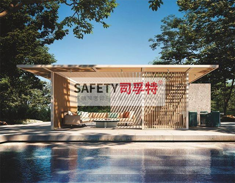 庭院景觀設(shè)計:精制不銹鋼(鋁藝)涼亭搭配智能遮陽(圖5) 庭院景觀設(shè)計:精制不銹鋼(鋁藝)涼亭搭配智能遮陽(圖5)