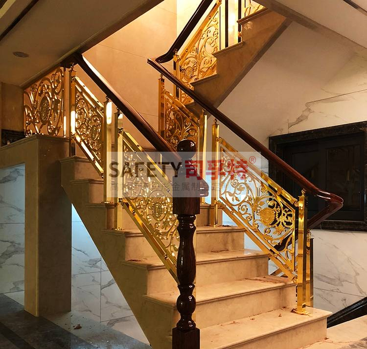 銅藝樓梯扶手：結構獨特，造型優美，堅固耐用[司孚特銅藝護欄，銅樓梯扶手](圖2)