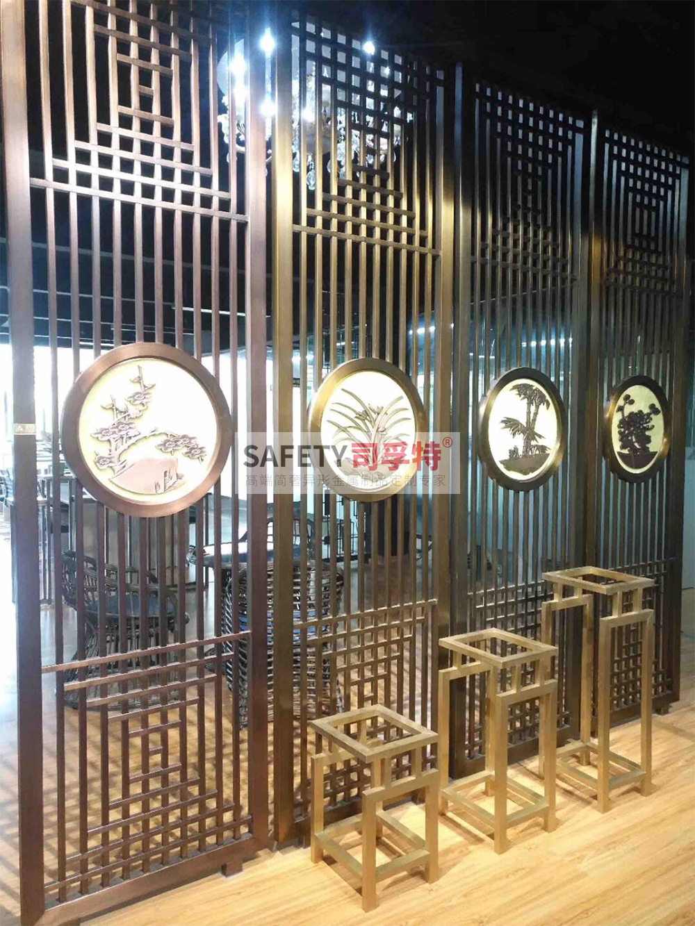 不銹鋼屏風隔斷有哪些特點[司孚特金屬屏風，不銹鋼屏風](圖4)